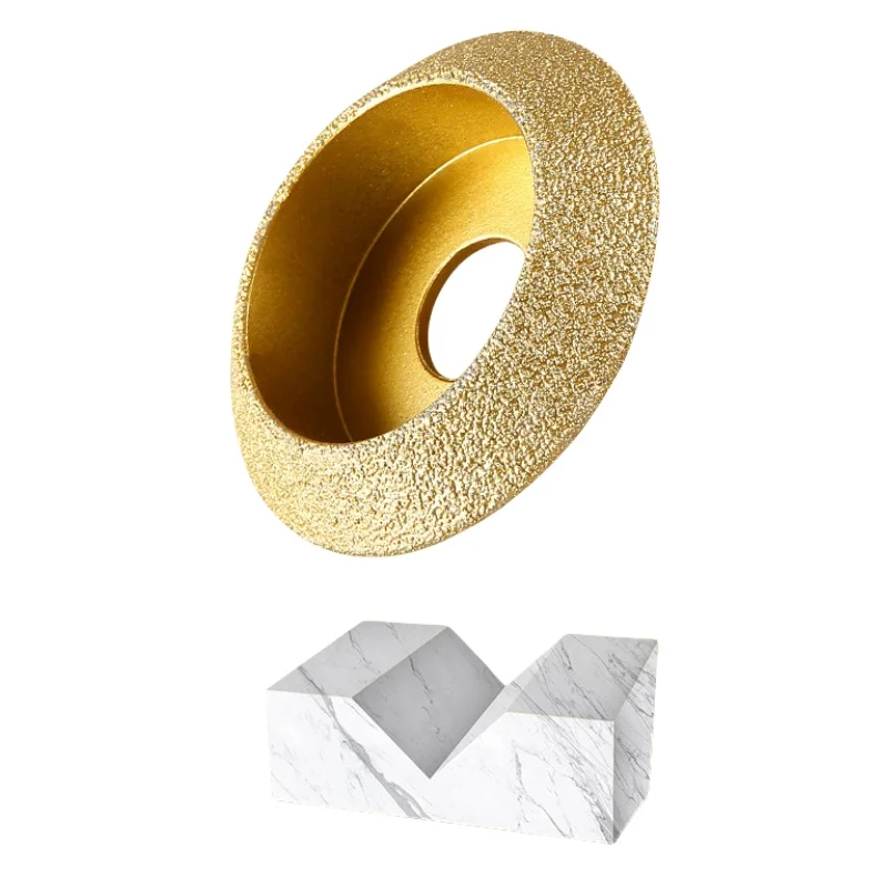 V Type Diamond Edge Profile Grinding Wheel V-Grooving Wheel Cutting Sheet Stone Granite Edging Floor Slotting Trimming Tools