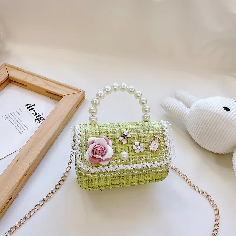 Mode Nieuwe Stijl Prinses Messenger Bag Meisje Kinderen Mini Ketting Kleine Vierkante Cartoon Konijn Schouder Handtas Crossbody Tassen