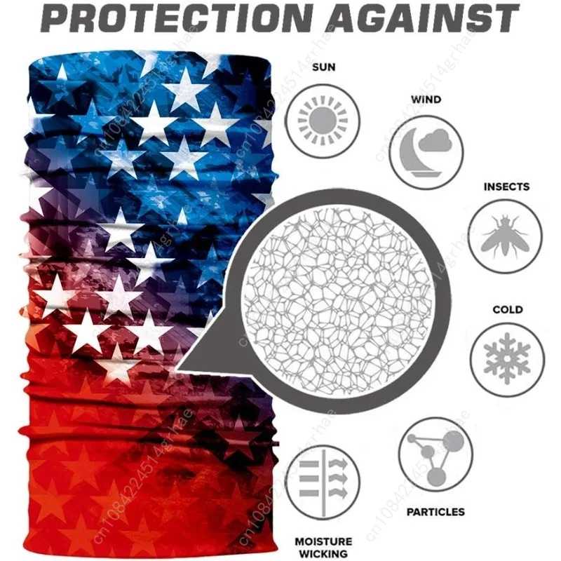 Neck Gaiter Shield Scarf Bandana Face Mask Seamless UV Protection for Motorcycle Cycling Riding Running Headbands