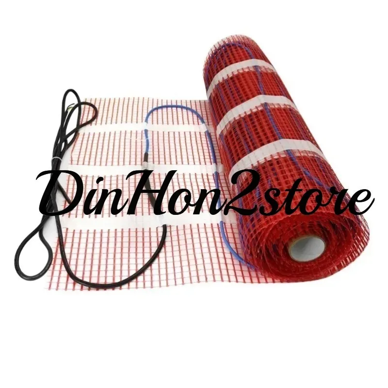 Durable220V Width 50cm*2m  Floor Heating System Electric Geothermal Heating Mat, Full Set of Household Equipment Floor Heating 7