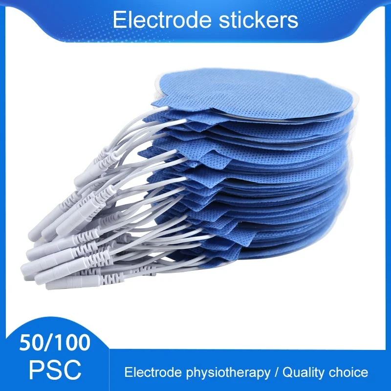 

50/100p EMS Tens Electrode Pads Pulse Stimulator Electro Sticker Body Acupuncture Therapy Massager Electrical Muscle Stimulator