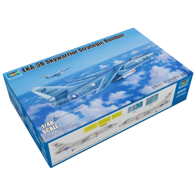 

Trumpeter 1/48 02872 US A3 EKA3B EKA-3B Skywarrior Воздушно-заправочный самолет Военная пластиковая сборная модель игрушечного строительного комплекта