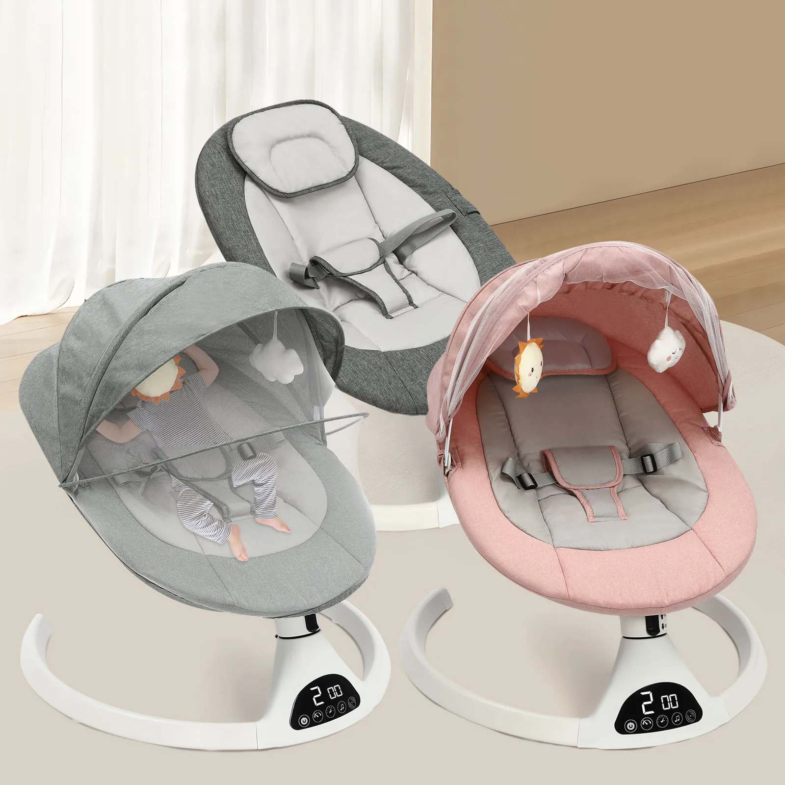 Elektrische Babys chaukel für Baby Ruhe stuhl Schaukel stuhl mit Bluetooth Musik Fernbedienung Kinder bett