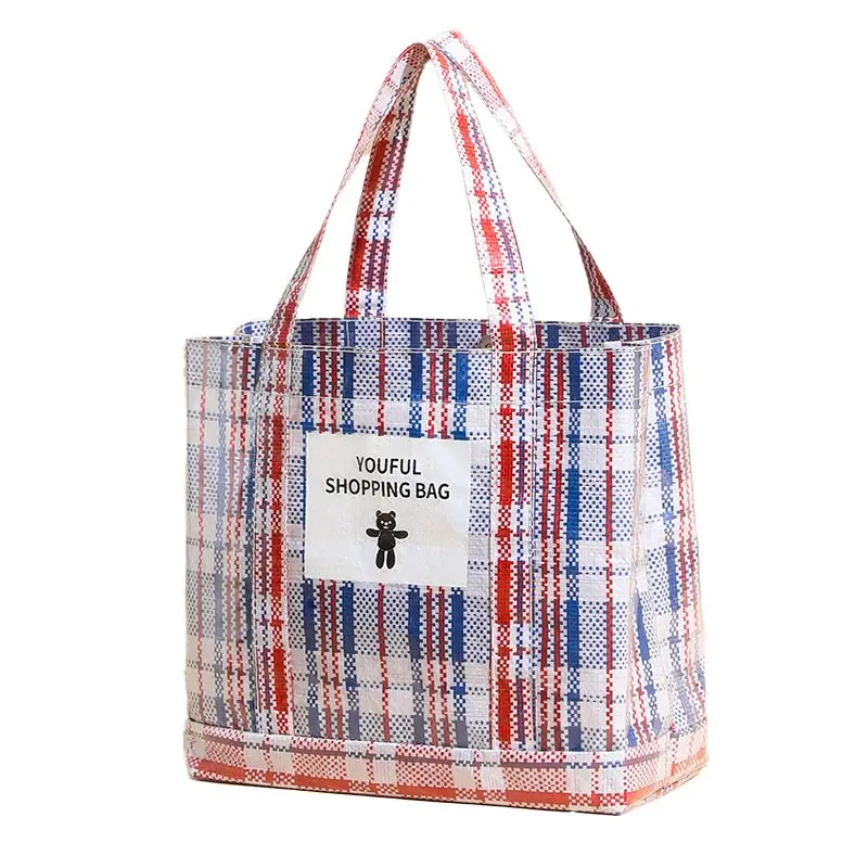 

New Ins South Korea Woven Bag Tote Bag Trend with Environmental Protection Snakeskin Bag Hand Shoulder Women's Handbag