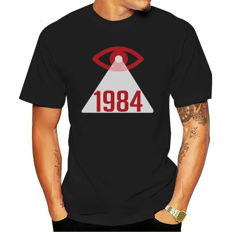 1984 George Orwell Big Brother Is Watching You Cctv Observation N S A Prisem Tv Media T-shirt Unisex Casual Vintage T Shirt