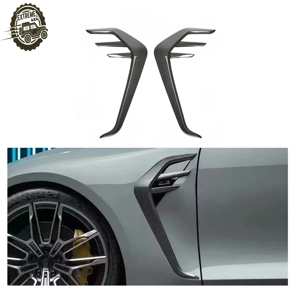 

Dry Carbon AC Style Side Fender Vent Covers Air Duct Trims Gill Inlays for BMW G80 G81 M3 G82 G83 M4 Competition CS 2020-2026