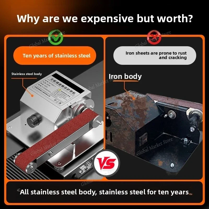 

Electric abrasive belt knife sharpener, industrial knife sharpener, small fully automatic household knife sharpener wonder