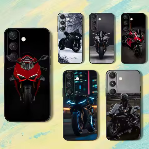 D-DucatiS P-Panigale V4 Phone Case For Samsung S25,S24,S10,S22,S21,S20,S23,Ultra,Plus,Lite,FE,Soft Silicone Black Cover