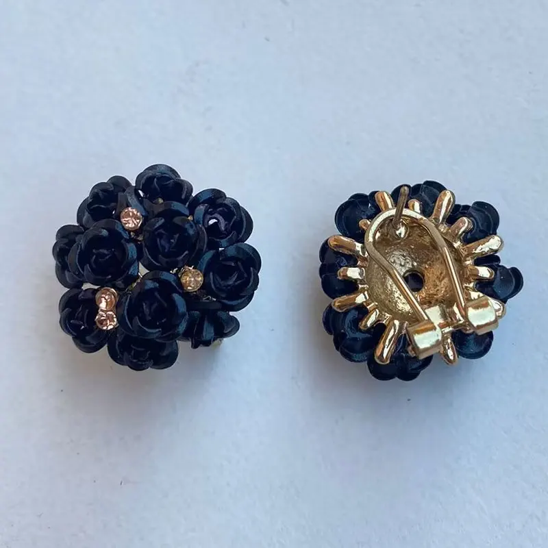 New Fashion Rose Flower Stud Earrings for Women Orange Party Ear Ceramic Daisy Jewelry Bluelans Lovely Earring Piercing