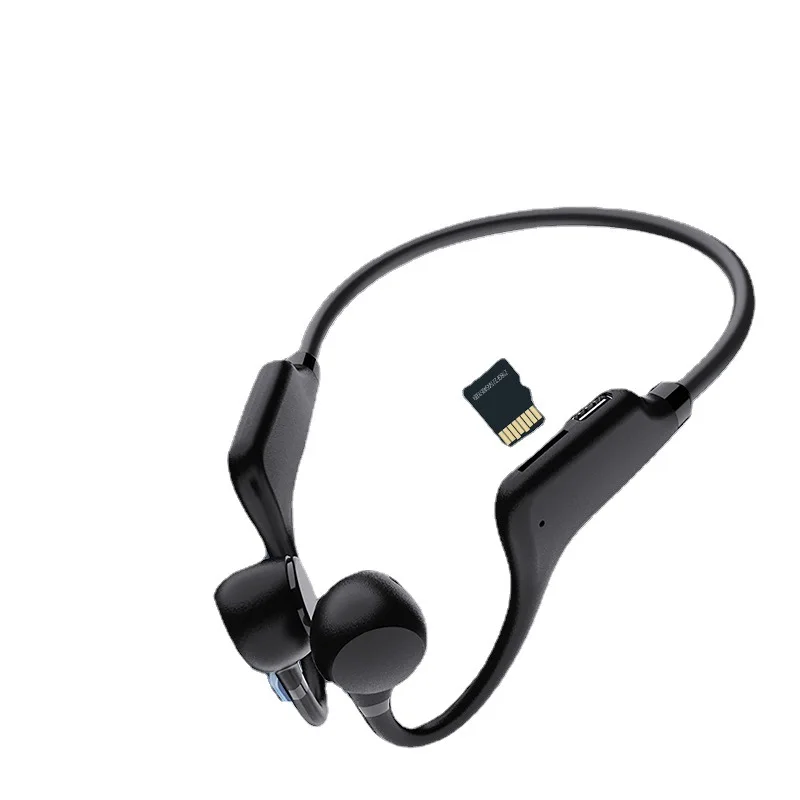 X1 sound conduction bluetooth headset TF memory card MP3 rear hanging wireless headset long battery life
