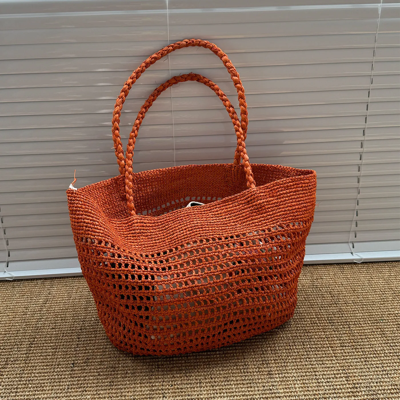 

Straw Hollow Out Beach Bag for Women Tote - Handmade Raffia Woven Summer Purse, Vacation Holiday Shoulder Handbag