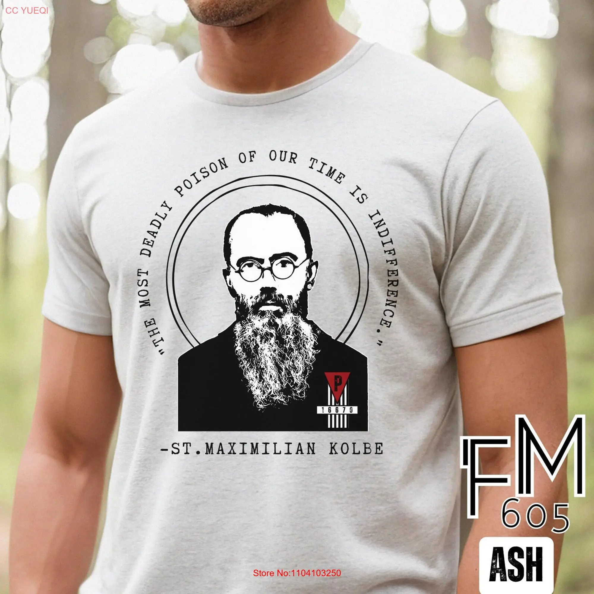 St Maximilian Kolbe Catholic shirt tee SainT T gift quote  long or short sleeves