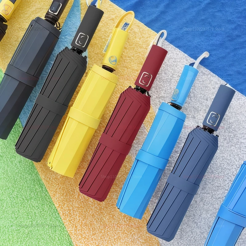 2025 New automatic umbrellas with wind and rain protection, sunlight and ultraviolet rays, enhanced automatic folding umbrellas.