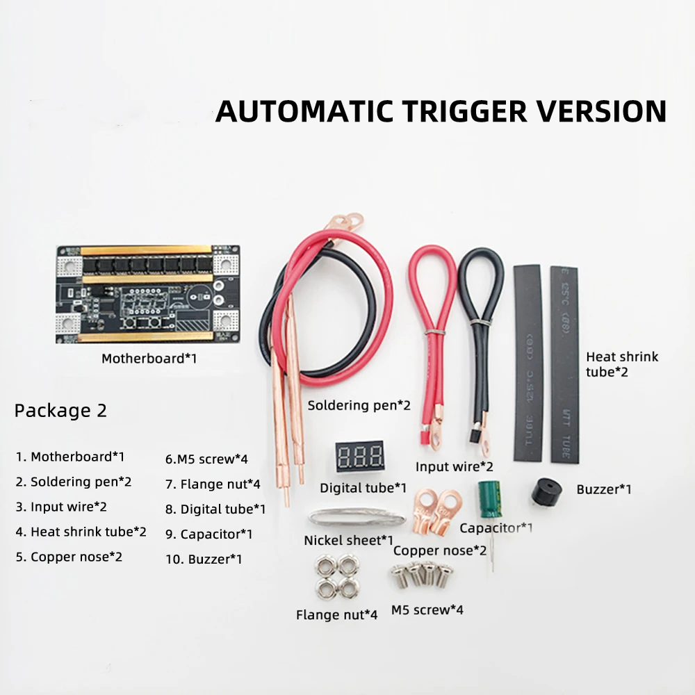 Portable Spot Welder DIY Kit 12V Battery Energy Storage Spot Welding Machine PCB Circuit Board Soldering Equipment Machine