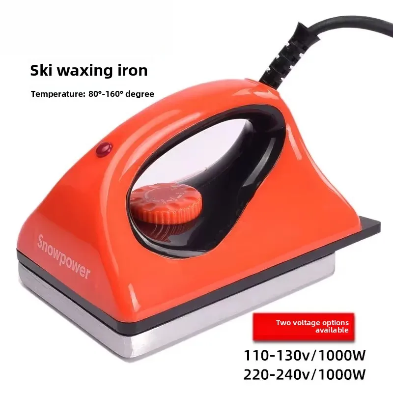Ski & Snowboard Waxing Iron - Heavy Duty Wax Melter with 110V/220V Dual Voltage for Board Maintenance