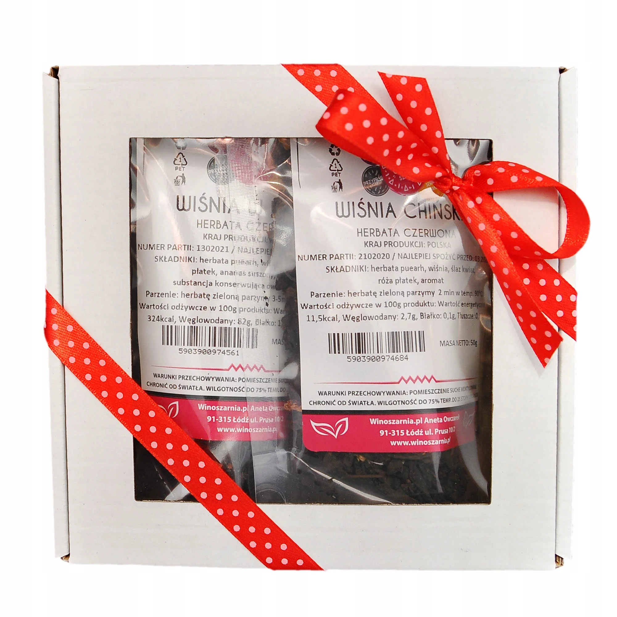 Herbata Czerwona Zestaw Herbat - 2x50g na prezent