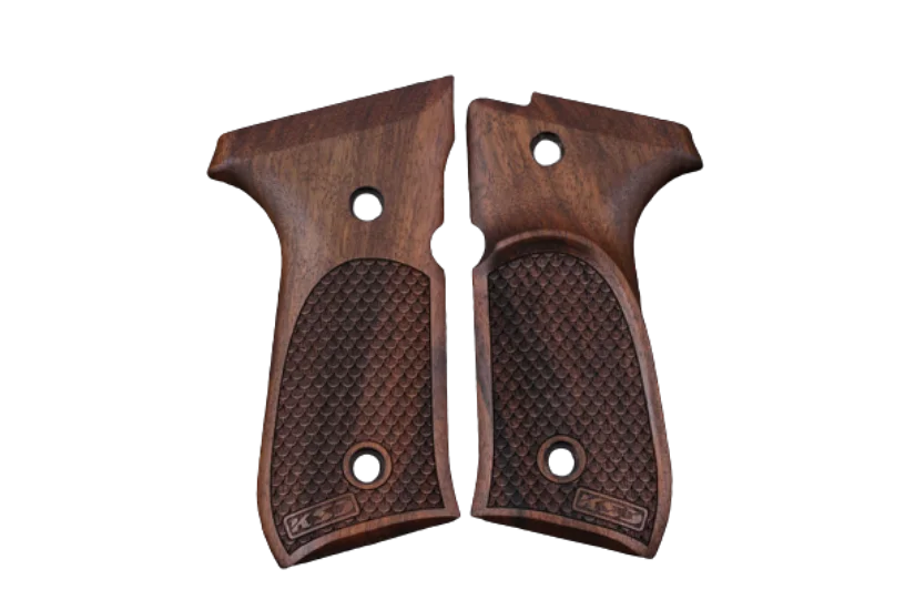 KSD Brand Beretta 92FS, 92 A1, 92G, 92D, 96, m9 Walnut Compatible Grips Dragon Skin