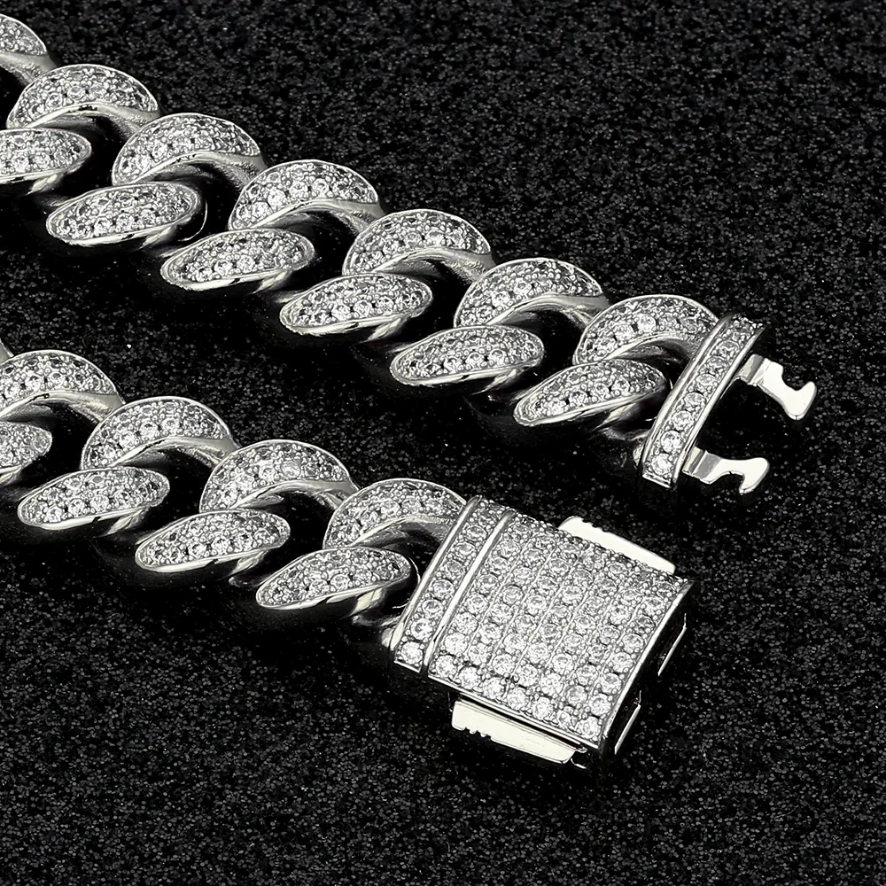 ICED Cuban Chain 12MM Out Men’s Necklace Micro Chunky Jewelry