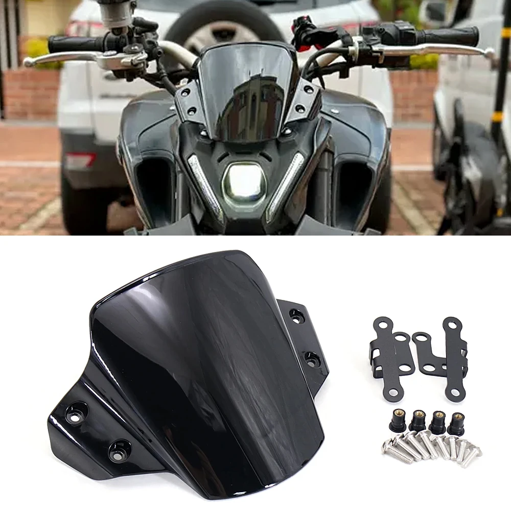 

Windscreen Windshield For Yamaha MT-09 MT09 MT 09 SP V3 2021 2022 2023 Wind Deflector Shield Screen Visor Glass with Screws