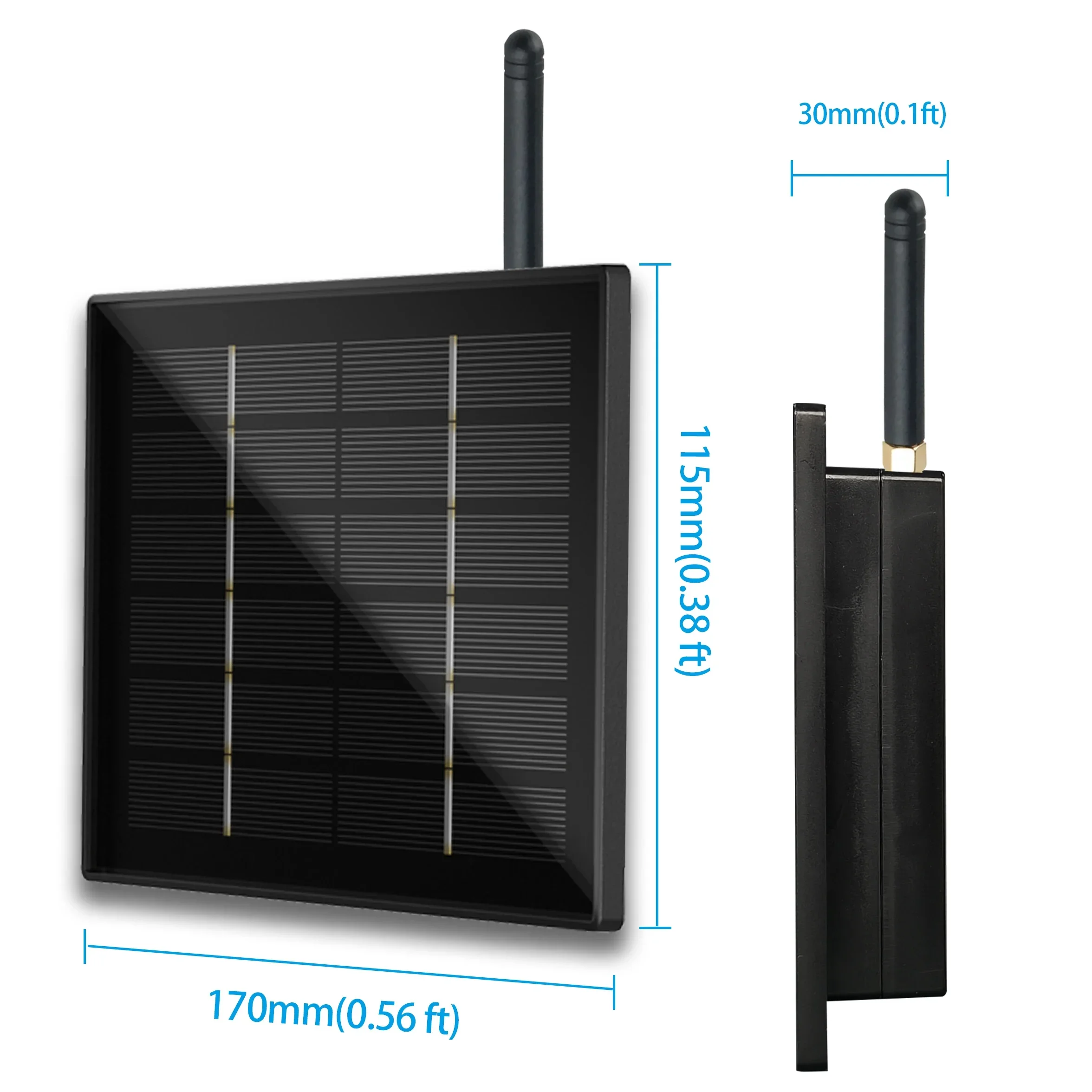 헬텍 솔라 로라완 노드 868/915MHz IP66 방수 원격 지역 네트워크 전송 배터리 설치 메쉬스타틱 앱 지원