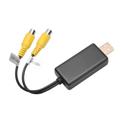 Adaptador de salida de vídeo USB A CVBS RCA, interfaz de conexión A Monitor, dispositivo de pantalla para Android, Radio Multimedia(A)