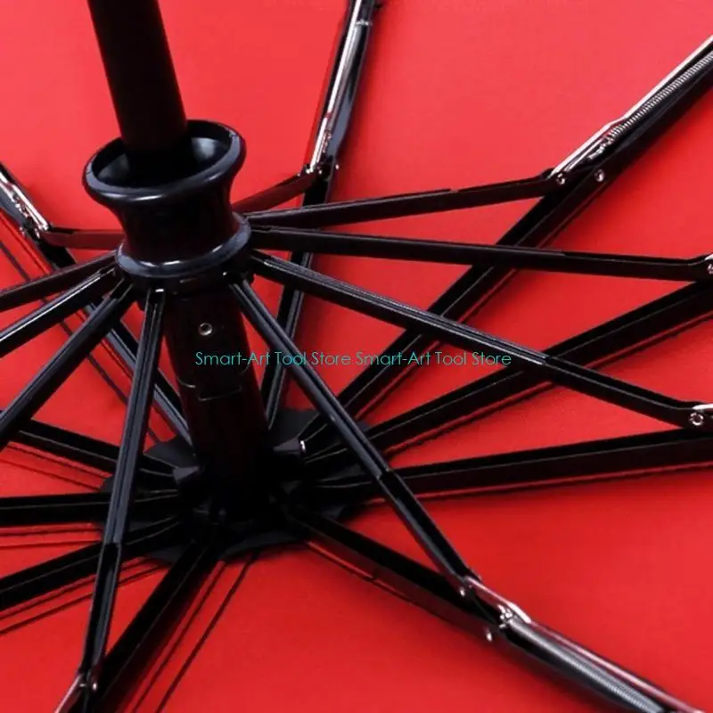 E1PB Windproof Travel Umbrella Compact Design, Strong Fiberglass Ribs Dry Canopy for Outdoor Activities and Commuting
