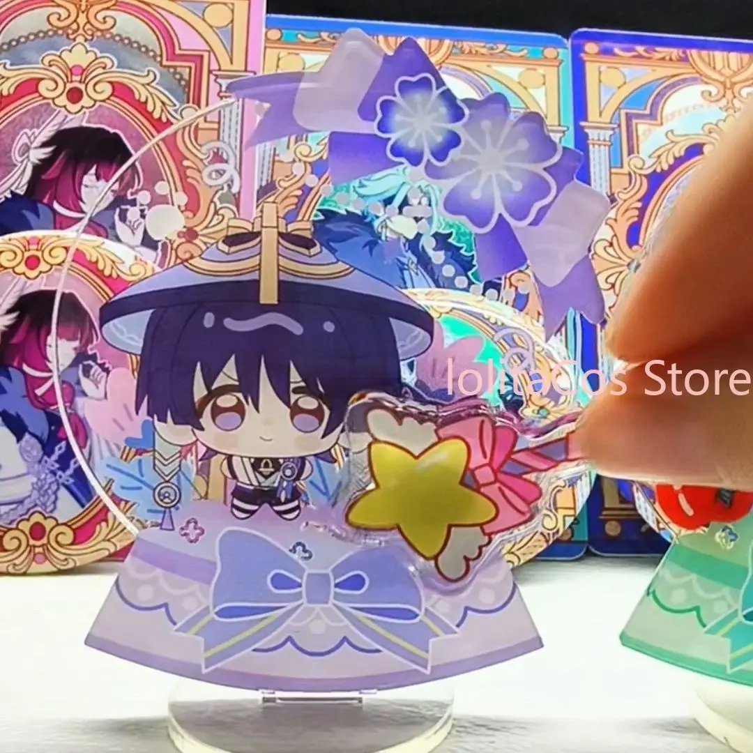 

Genshin Iimpact Flins Venti Wanderer Furina Xiao Kawaii Acrylic Standee Desktop Ornament Anime Night Light Gift Cosplay Xmas