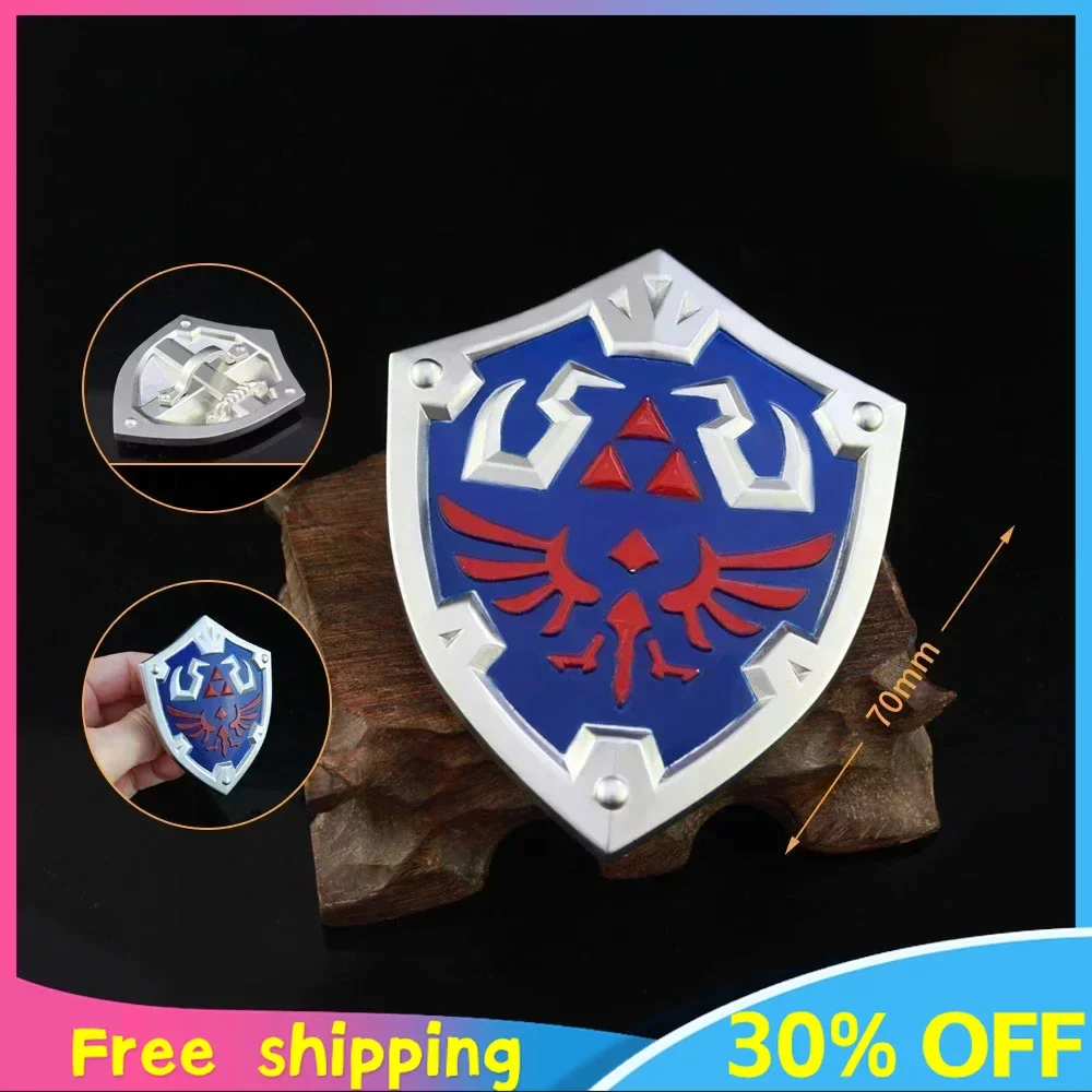 The Hyrule Fantasy Weapon Link Hylian Shield Guard's Swords Weapon Model Katana Anime Game Keychain Samurai Gifts Toys for Boys