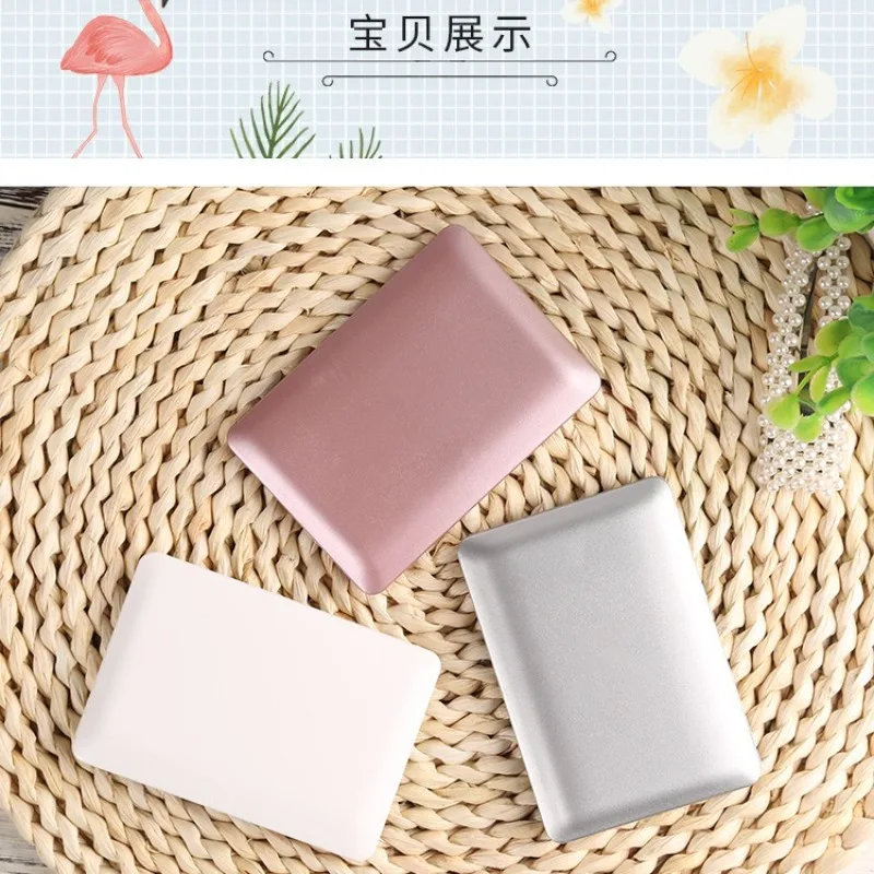 Mini miroir de poche pour ordinateur créatif, miroir Portable pour ordinateur Portable avec couvercle rabattable, miroir de maquillage léger de voyage pour femmes pour les sorties