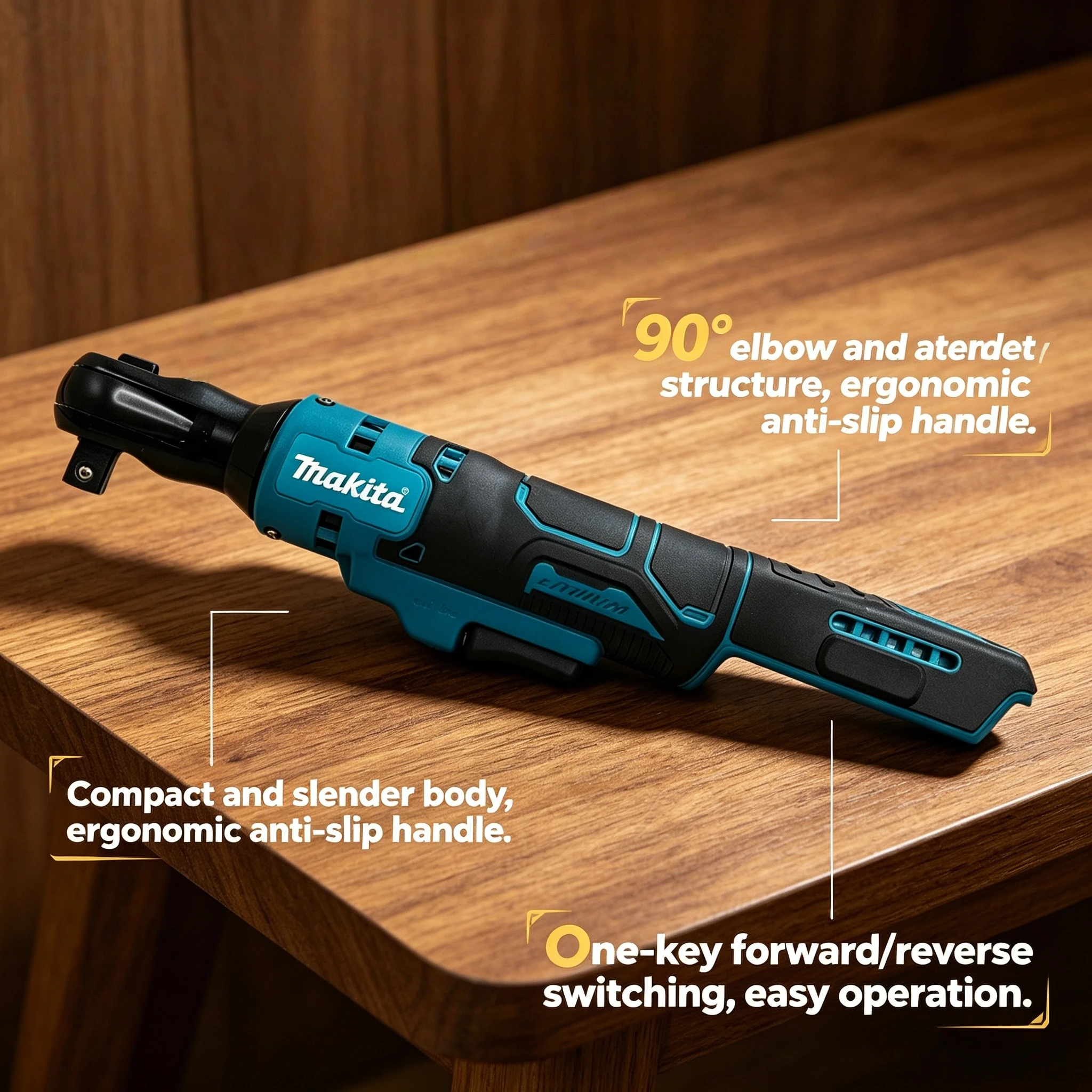 makita-original-18v-brushless-cordless-ratchet-wrench-10-13-15mm-multifunction-power-tool（tool-only）