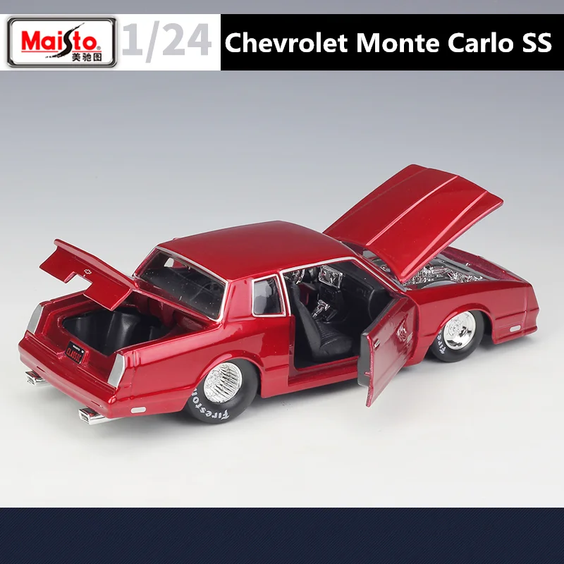 Maisto-chevualémonte Carlo ss合金スポーツカーモデル、ダイキャストメタルトイ、レーシングカー、シミュレーション、子供用ギフト、1:24