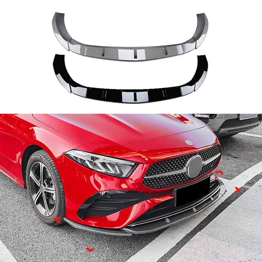 

Front Bumper Lip Spoiler Side Lower Splitters Body Kit For Mercedes Benz A-Class W177 A180 A200 A35 AMG 2023+