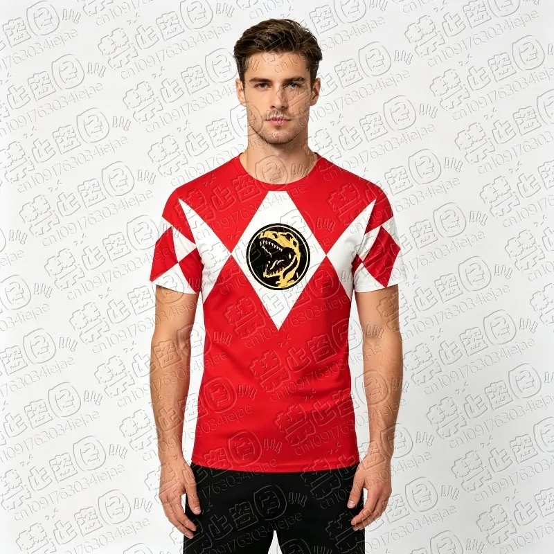 2026 Periphery Power Rangers Herren Performance T-Shirt Sommer Schnelltrocknend Bequemes Leichtes Strand-T-Shirt Atmungsaktiv