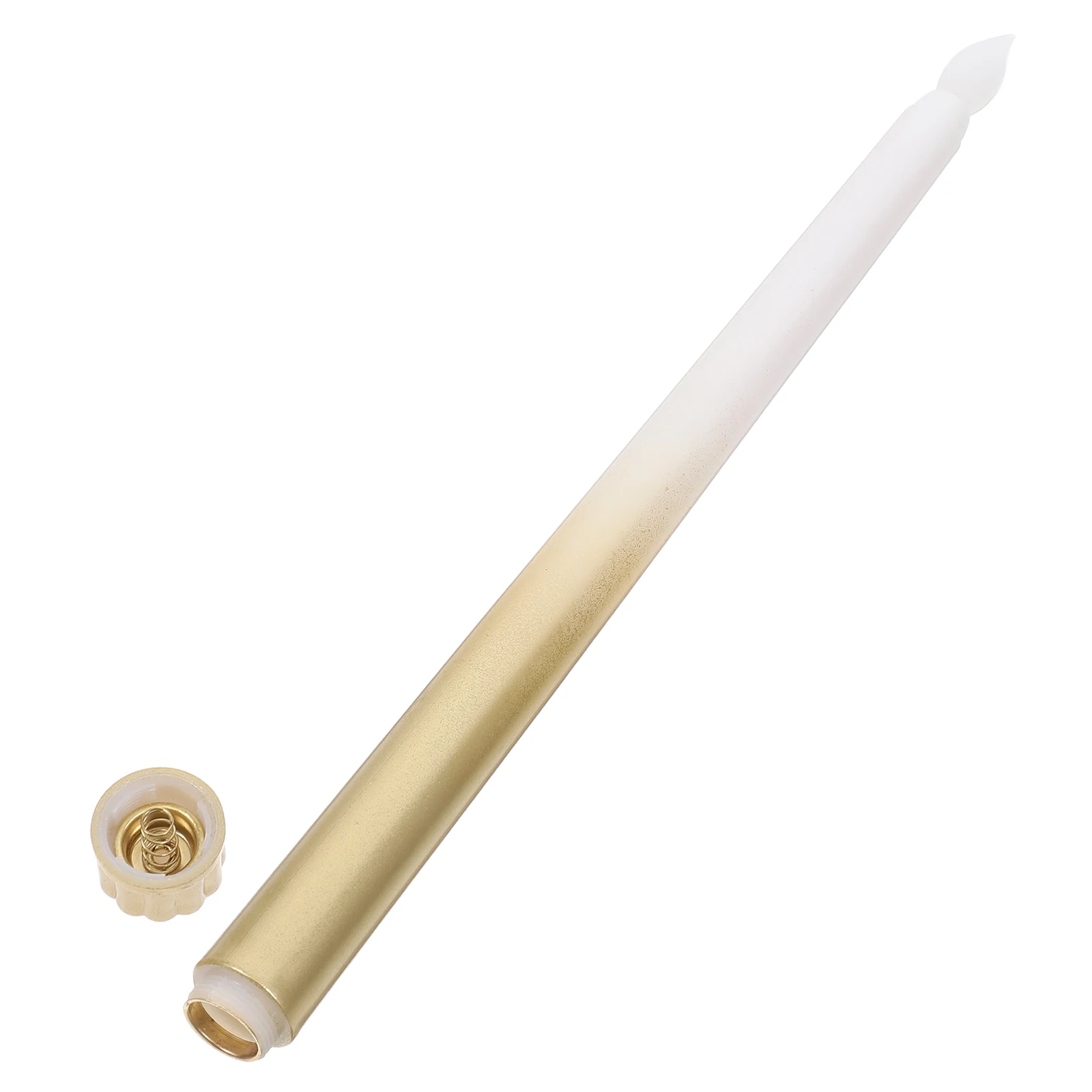 

Led Taper Flameless Flickering Light Realistic Flame Long Rod Design For Christmas Halloween Decor Burgundy Taper Led