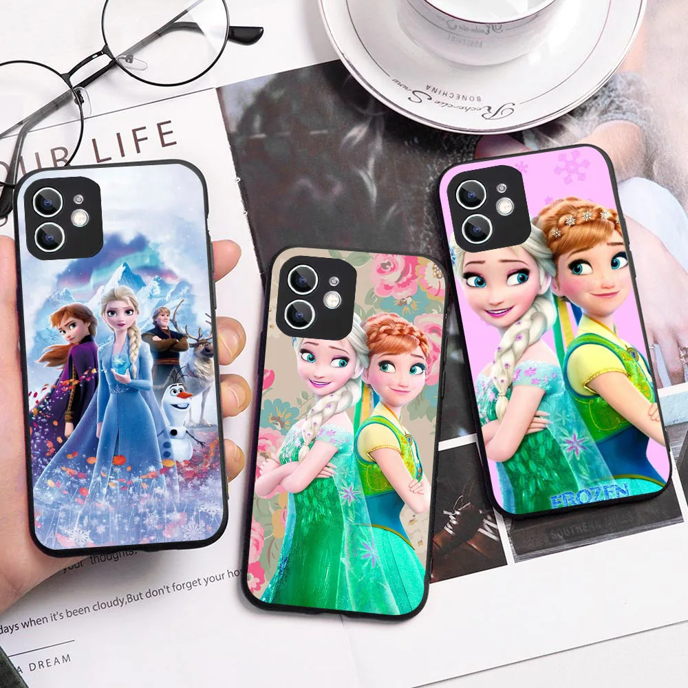 SJ-32 Frozen Elsa Silicone Case for Huawei  Mate 20 P20 P30 P40 Y7A Y7 Y9 Y8P Y8S Y9S Lite Pro