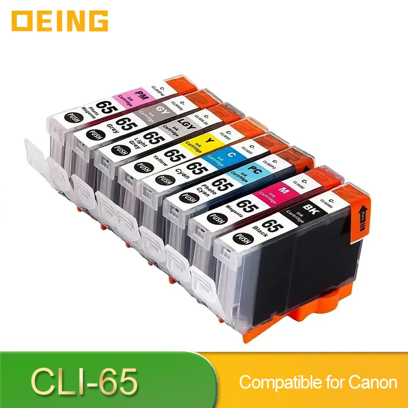 CLI-65 CLI 65 Compatible Inkjet Ink Cartridge Premium Color CLI65 For Canon Pixma PRO-200 PRO200 PRO 200 Printer