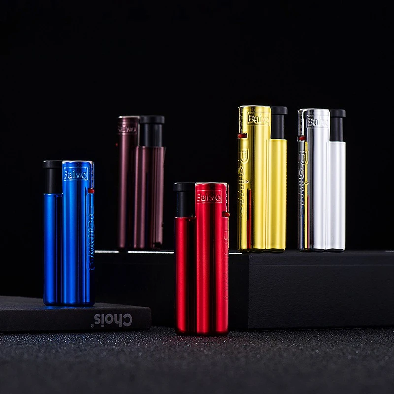

2026 New Metal Direct Rush Lighter Personalized Windproof Boutique Disposable Advertising Gift Men's Cigarette Lighter Wholesale