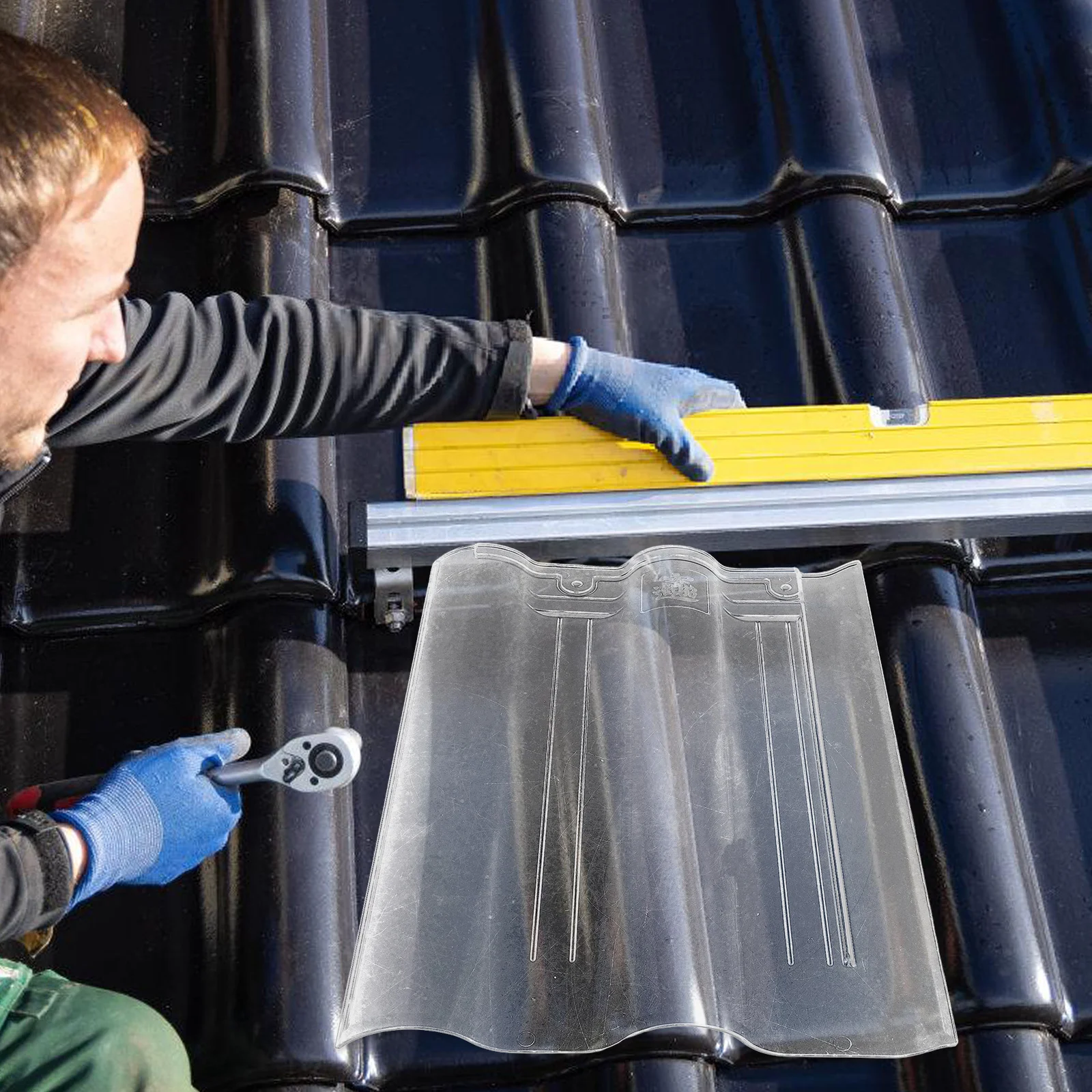 بلاط سقف شفاف، نقل الضوء العالي، مقاوم للماء، متين، سهل التركيب، ألواح شفافة لجناح حديقة الدفيئة #6