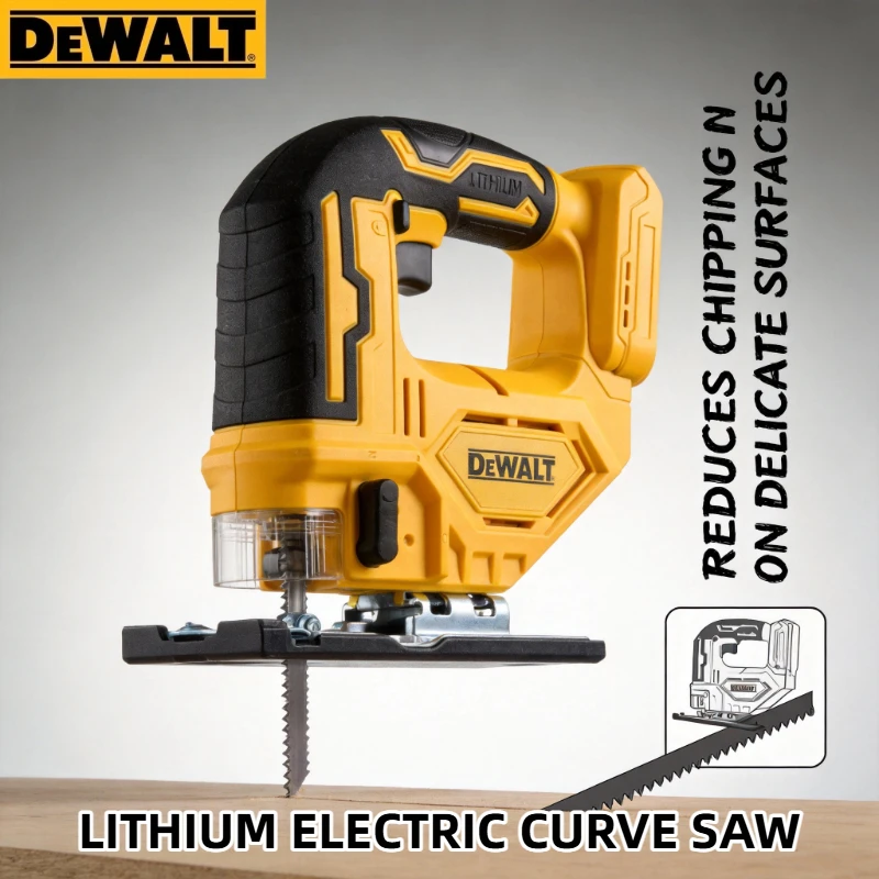 Dewalt 20V Cordless Electric Jig Saw, 2700RPM Brushless Curve Saw, Portable Multifunction Adjustable Woodworking Power Tool