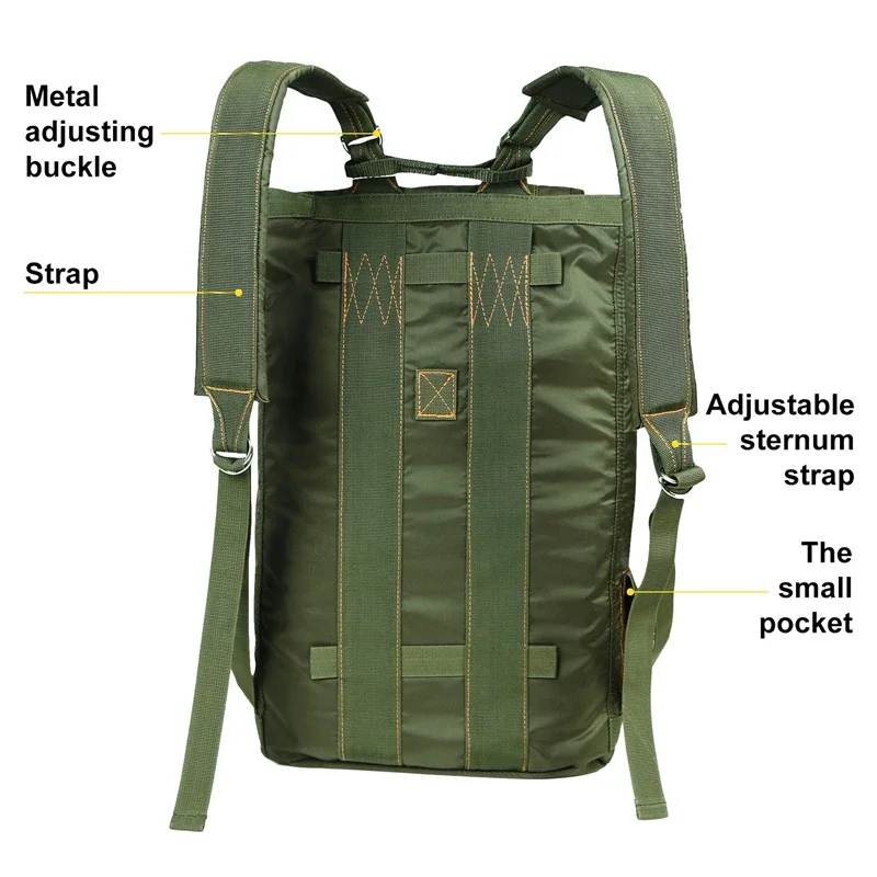 Parachute Bags Camping Backpack Waterproof Hiking Backpack for Men Women Lightweight Travel Backpacks Daypack Outdoor Back Pack
