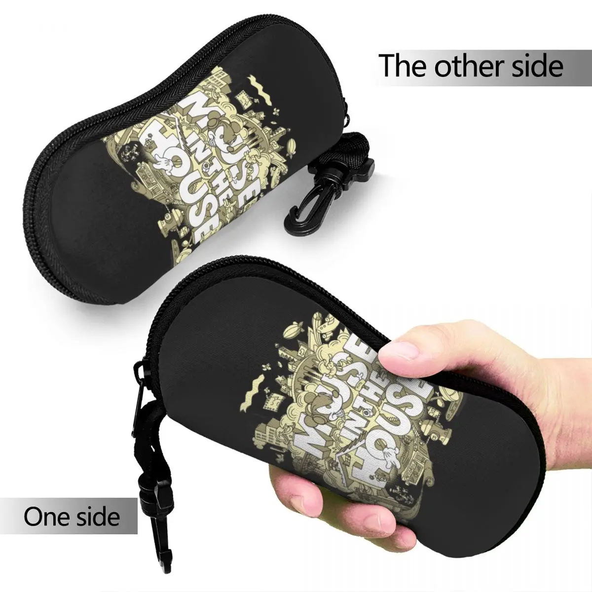 Mickey Mouse Mouse In The House Glasses Case Protective Glasses Storage Box Ins Eye Contacts Case