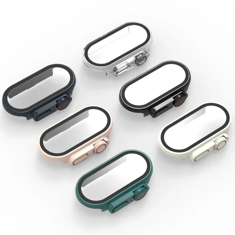 

Hard PC Case Glass for Xiaomi Mi Band 9 8 Full Cover Screen Protector Change to Ultra miband 9 Casing Smart Watch Accessories