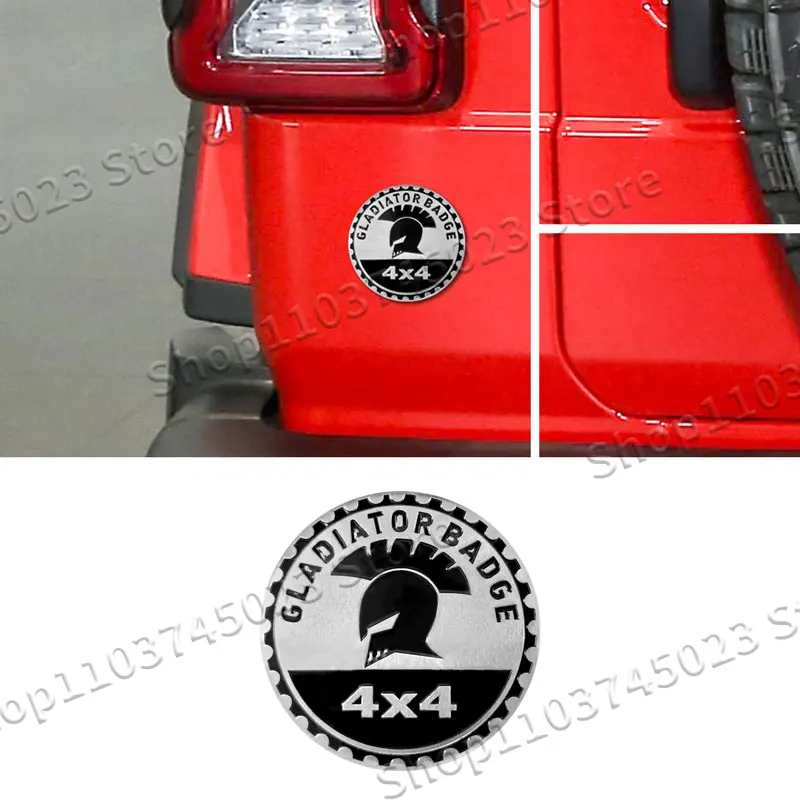 Creative 3D Aluminum Car Styling Truck Graphic 4X4 Rated Logo Sticker For Wrangler Grand Cherokee Renegade Patriot Decor