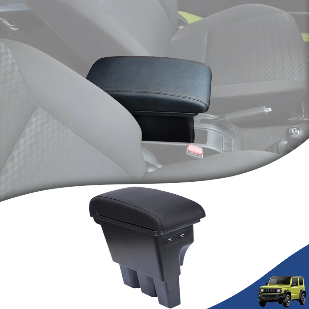 

Car Center Armrest Box Assembly with USB Port for Suzuki Jimny JB74 2019-2023 Stowing Tidying Retrofit Part Interior Accessories