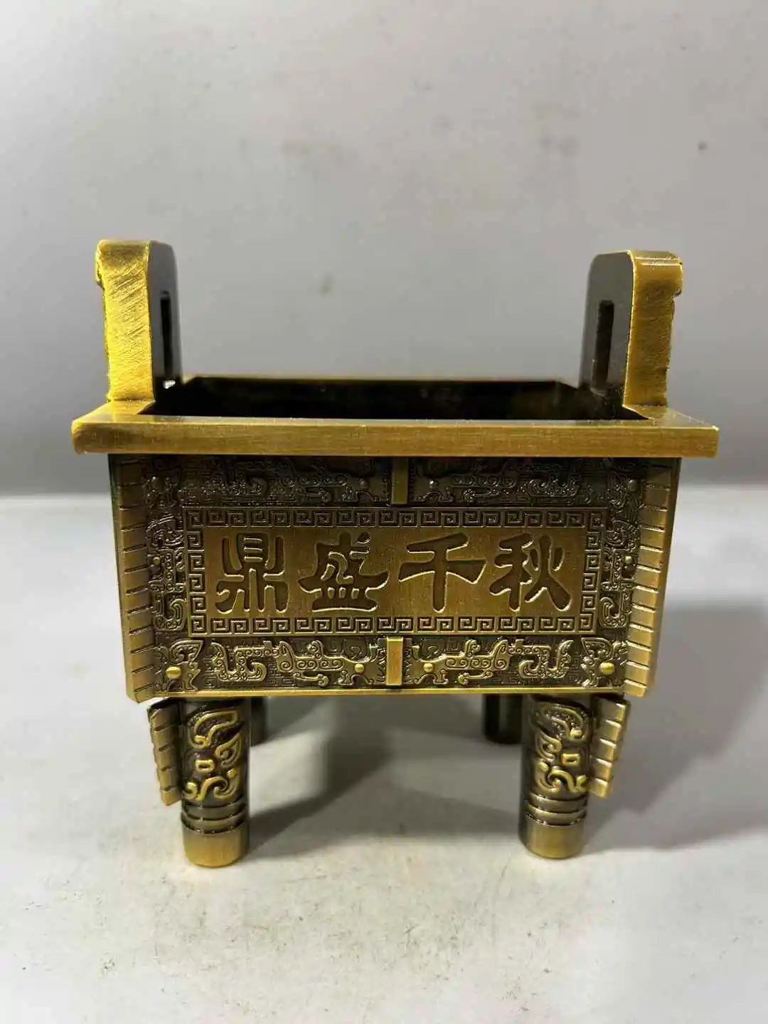 

Dingsheng Qianqiu Incense Burner Retro Fortune Ding Ornament Home Decoration