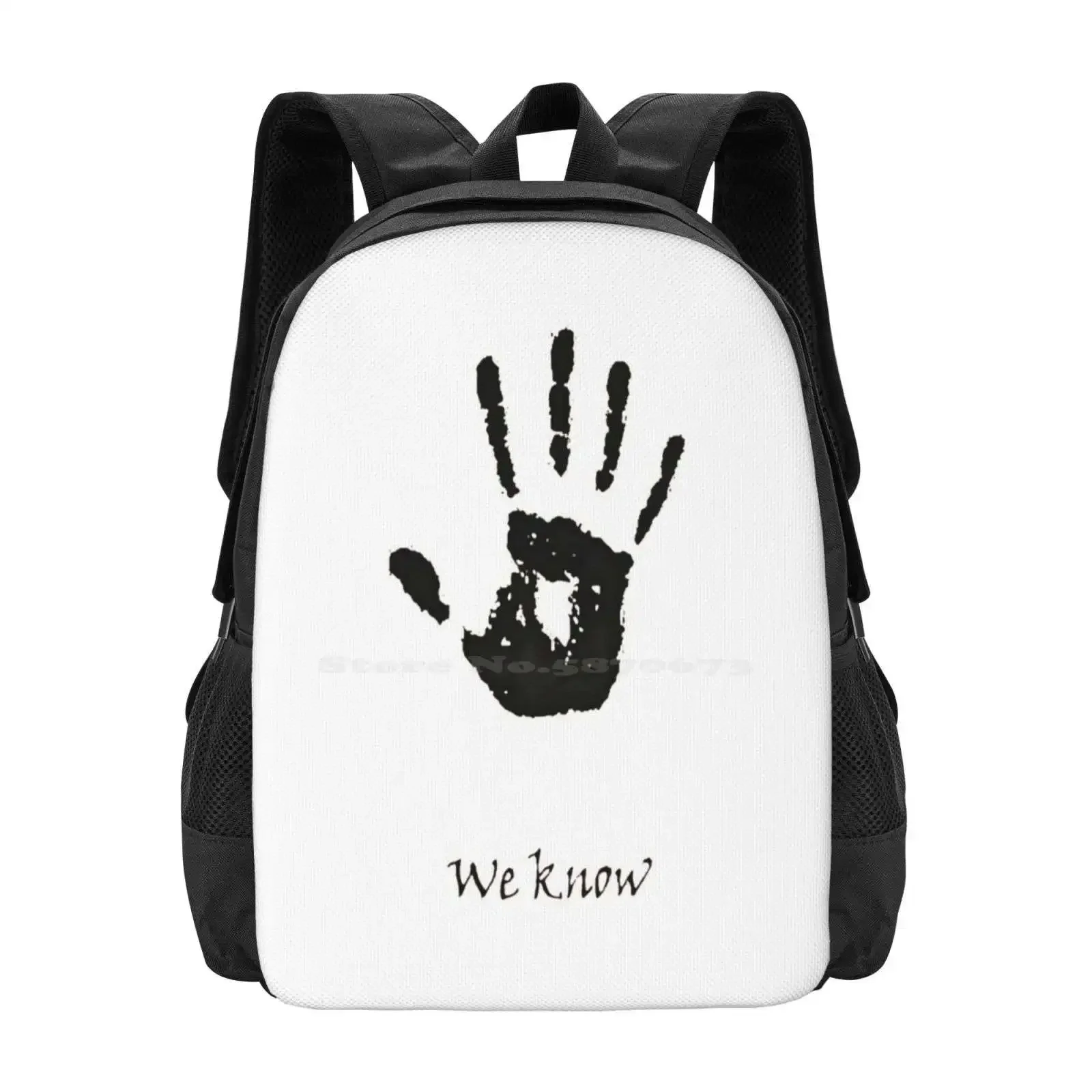 

Dark Brotherhood Knows.. You'Ve Been Bad! Hot Sale Schoolbag Backpack Fashion Bags We Know Dragon Born Bathesda Rpg Assassin