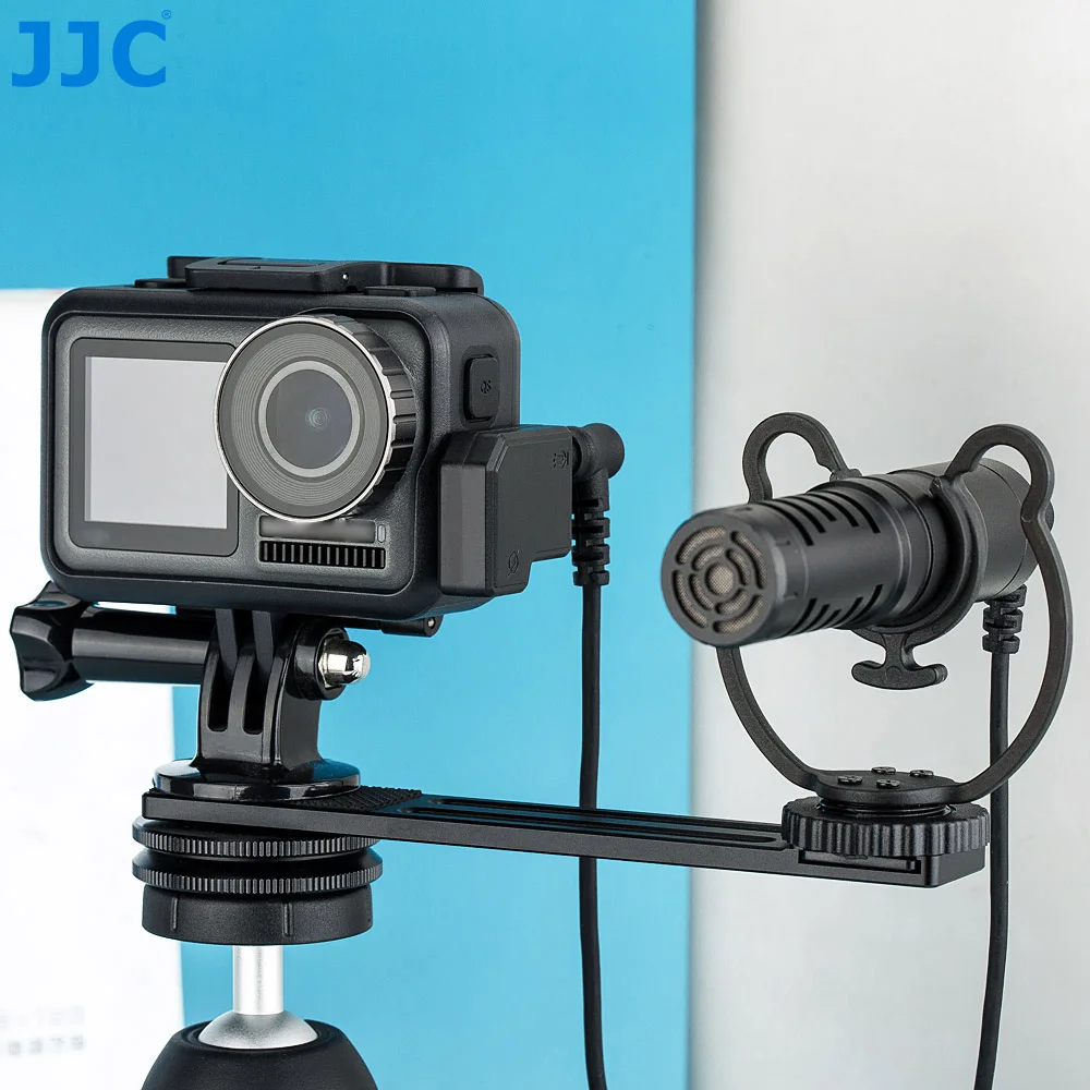 JJC 3.5mm USB-C Microphone Adapter Only for DJI Osmo Action 1 Camera Supporting Battery Charging and Data Transmission