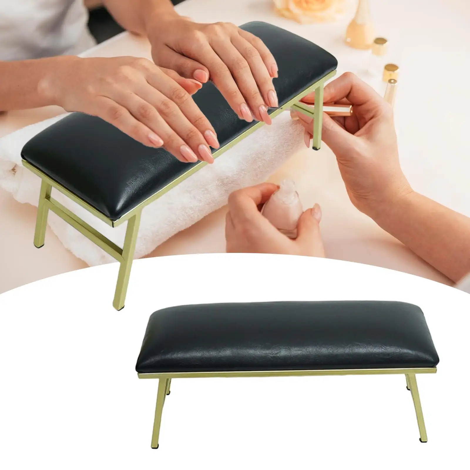 Manicure Hand Arm Rest Nails Table Desk Station Desktop Support Sturdy Durable Arm Rest Cushion Soft for Salon Home