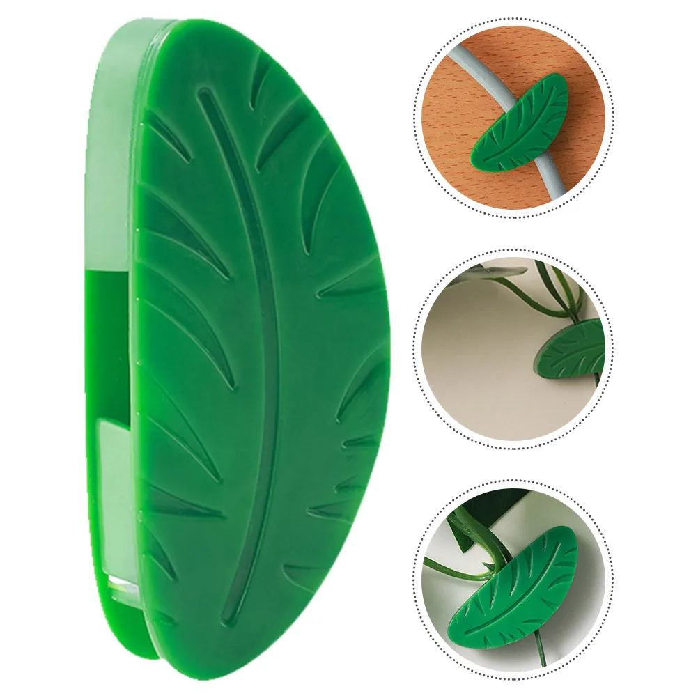 

8pcs Plant Fixer Leaf Design Green Wall Clip For Climbing Plants Traction Tool Mount Hook Support Fixture Vines Garden Clips