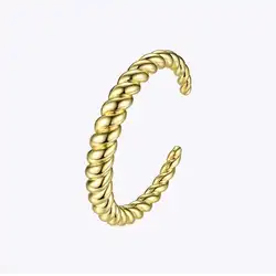 ENFASHION Twist Bracelet For Women Gold Color Cuff Bracelets Fashion Jewelry Bijoux Femme Bangles Friends Gifts BF182031